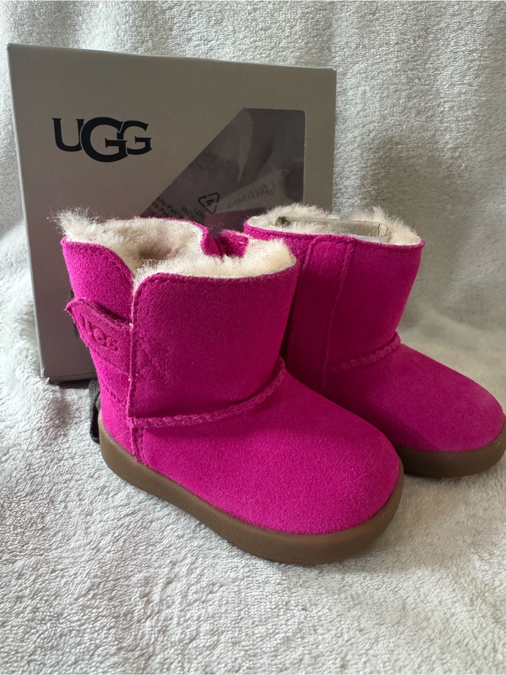 UGG Keelan Baby Boots Pink Azalea 6-12M NIB